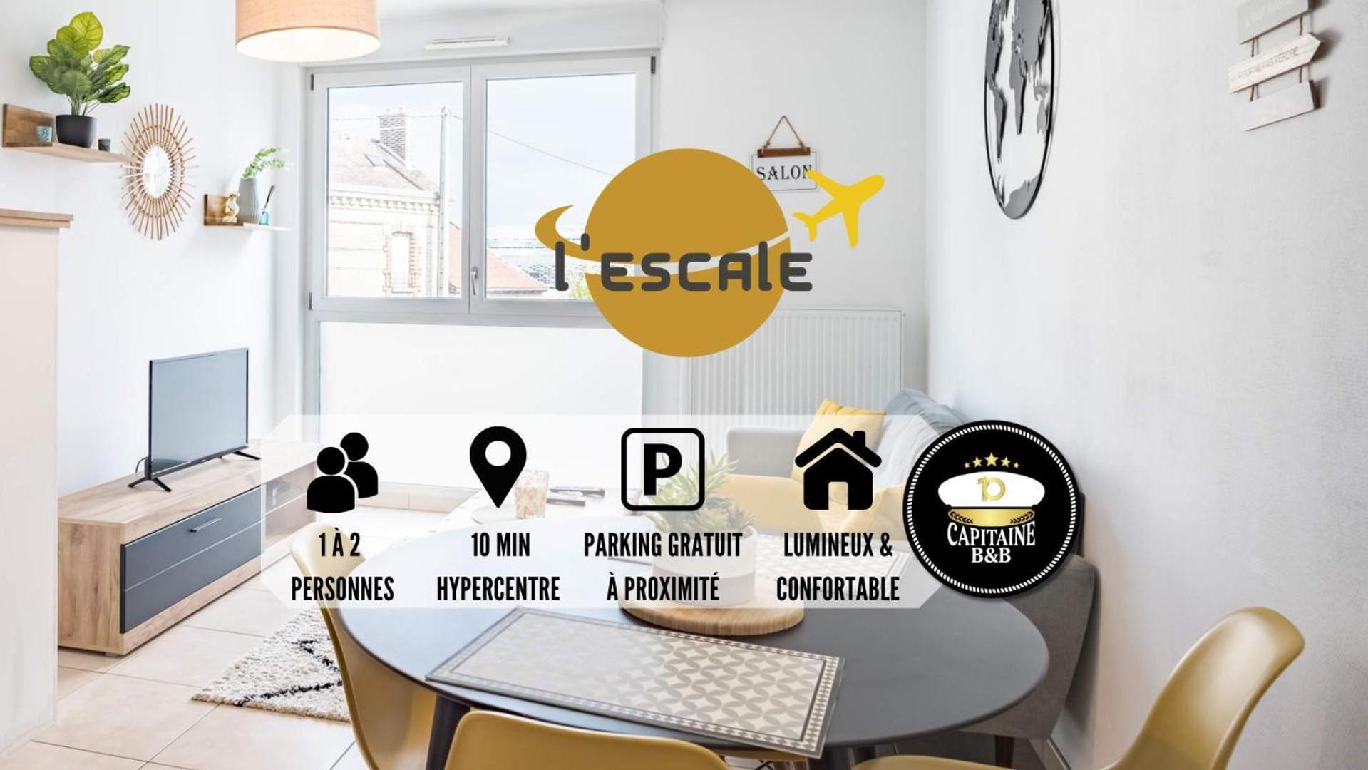 Appartement L'Escale - Lumiere Et Confort - Prox. Hypercentre à Troyes Extérieur photo